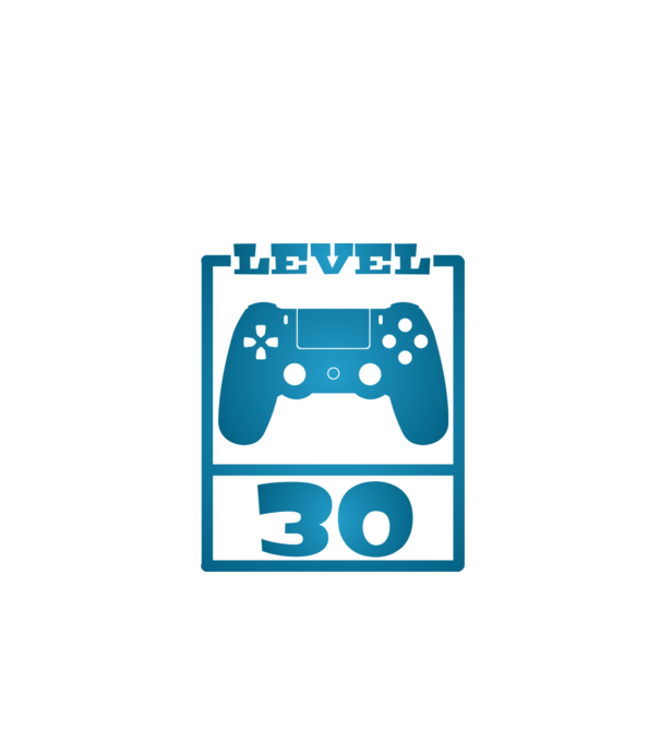 level 30 minta fekete pólón
