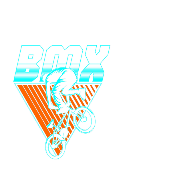 Bmx minta fehér pólón