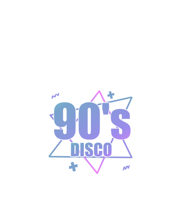 90s disco minta fekete pólón