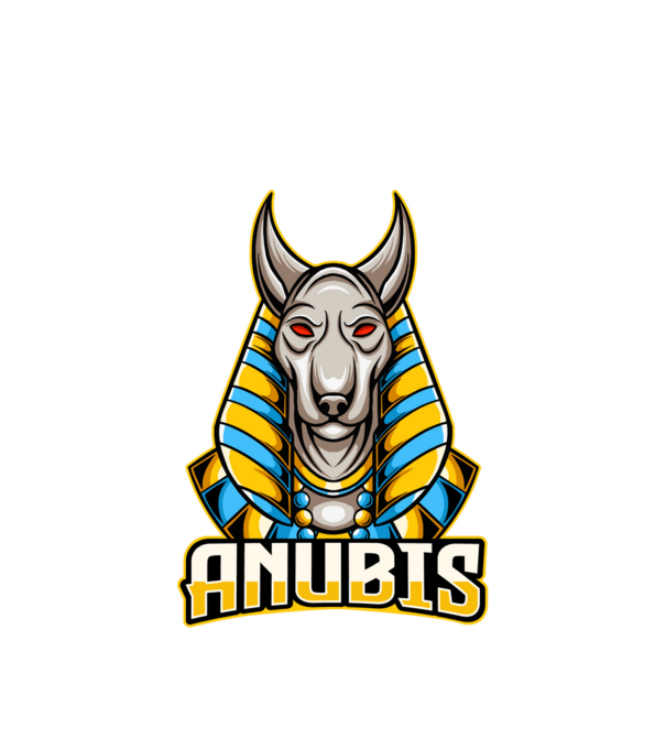 anubis minta fehér pólón