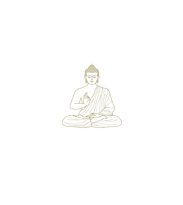 buddha minta fekete pólón