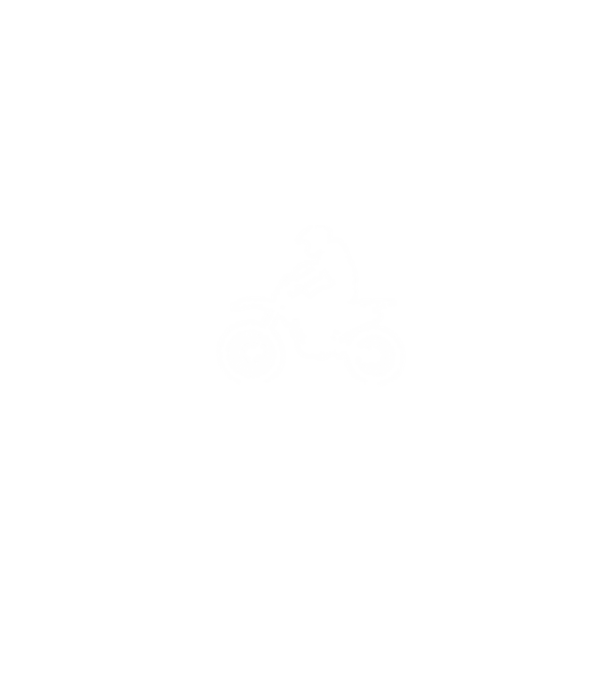 Enduro minta fehér pólón