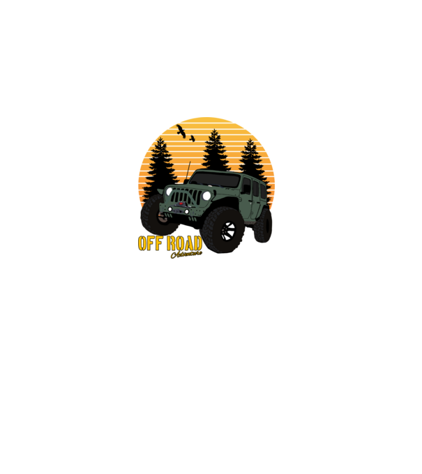 Off Road adventure minta fekete pólón