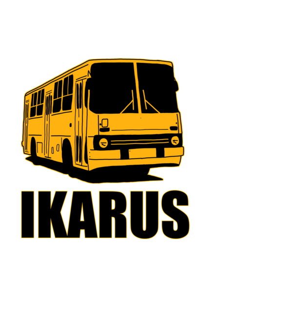 Ikarus minta fekete pólón
