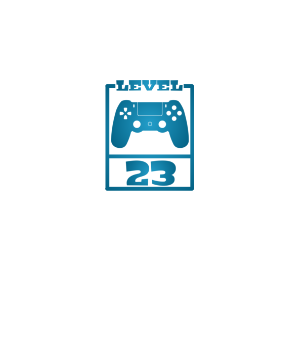 level 23 minta fekete pólón