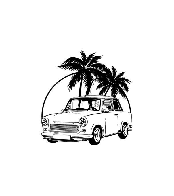 trabant minta fehér pólón