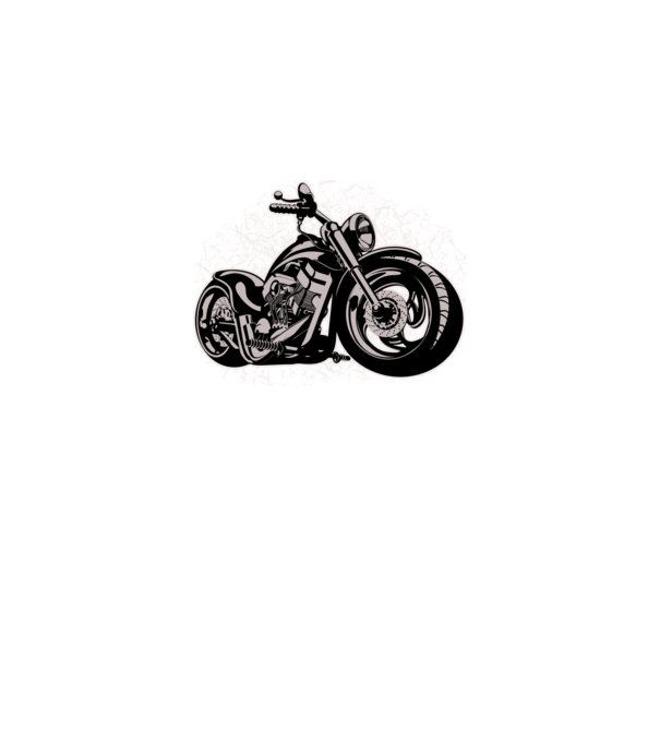 Chopper minta fekete pólón