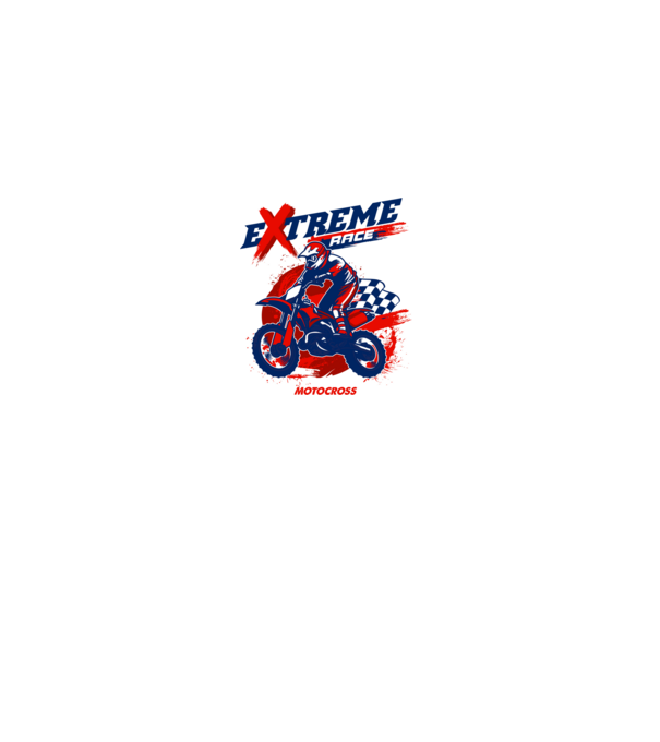 Motocross minta homokszín pólón