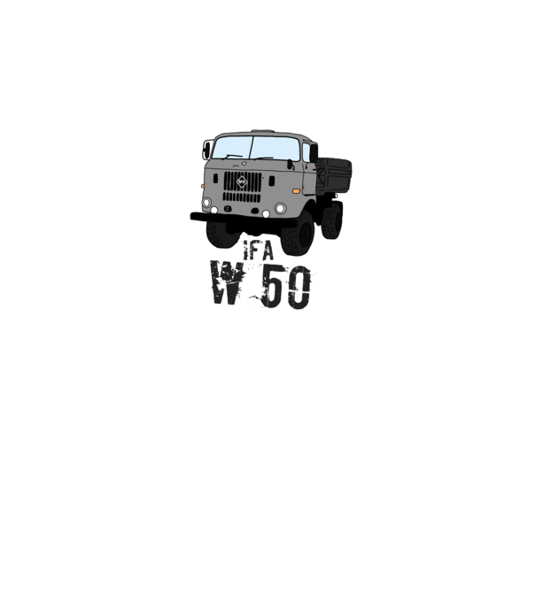 IFA w50 minta sötétkék pólón