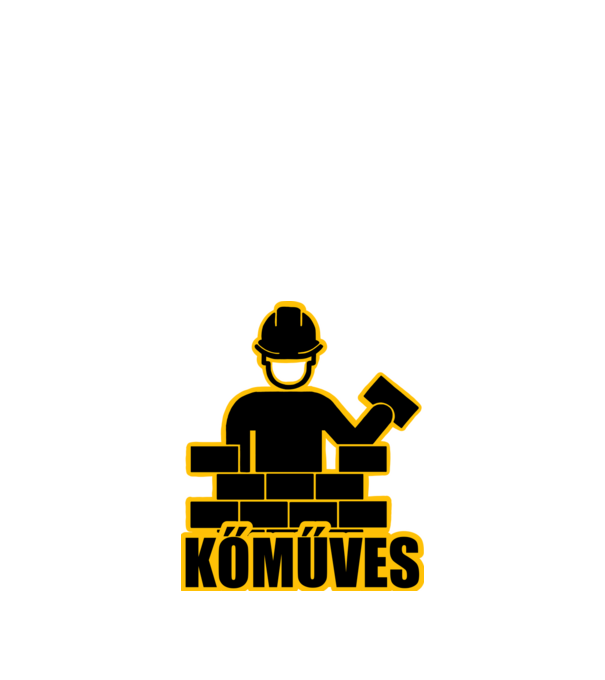 Kőműves minta fekete pólón