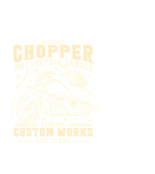 chopper minta fekete pólón