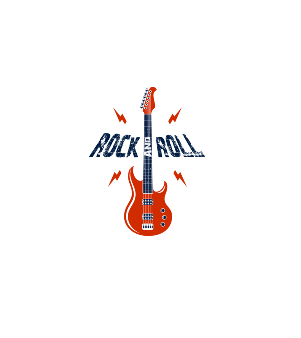 rock and roll minta szürke pólón