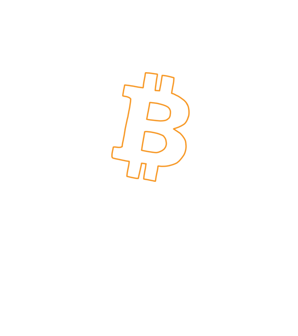 Bitcoin minta fekete pólón