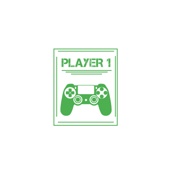 PLAYER 1 minta fekete pólón