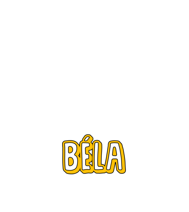 Béla minta sötétkék pólón