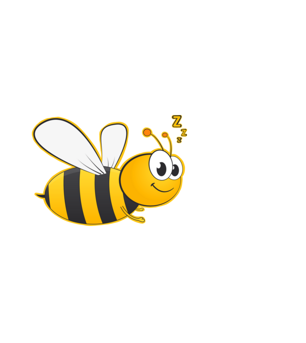 Bee minta fekete pólón