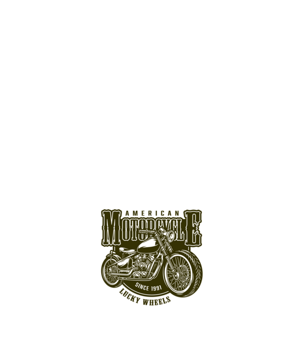 Motorcycle minta sötétkék pólón