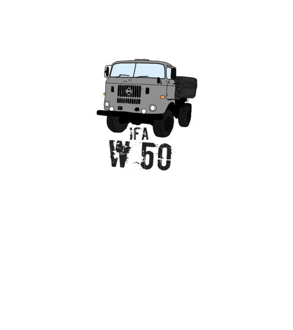 IFA w50 minta fekete pólón