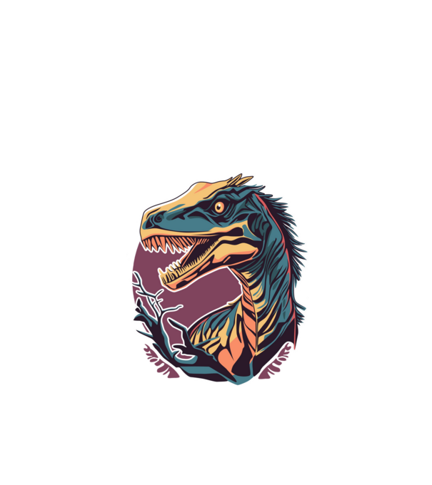 raptor minta fekete pólón