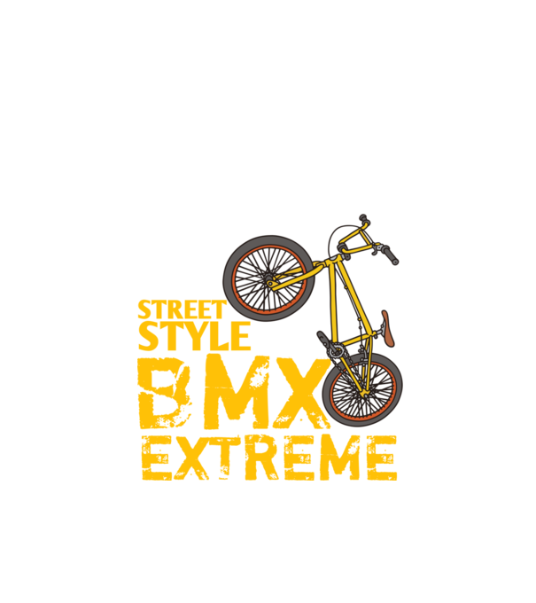 Bmx minta fekete pólón