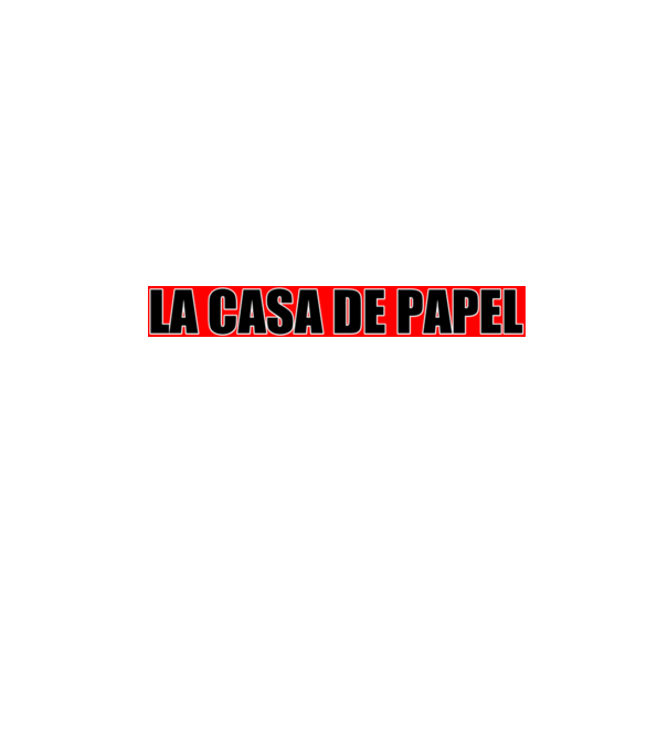 La casa de papel minta fekete pólón