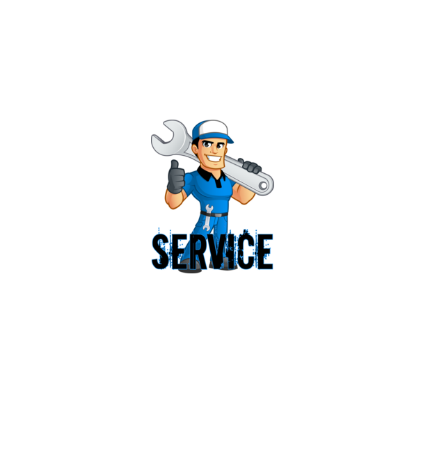 Service minta farmerkék pólón