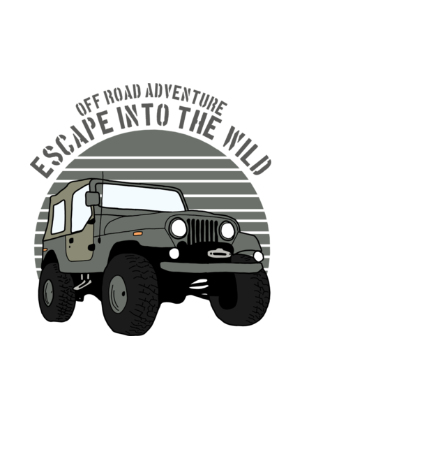 Jeep minta fekete pólón
