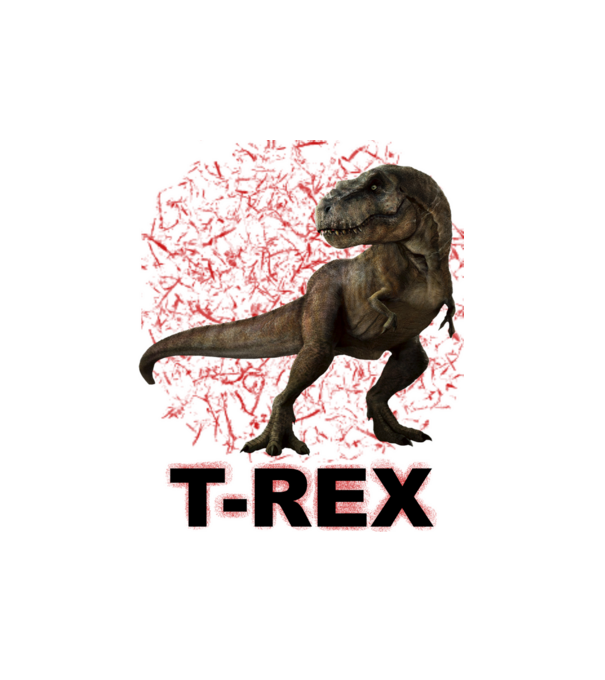 T-REX minta fehér pólón