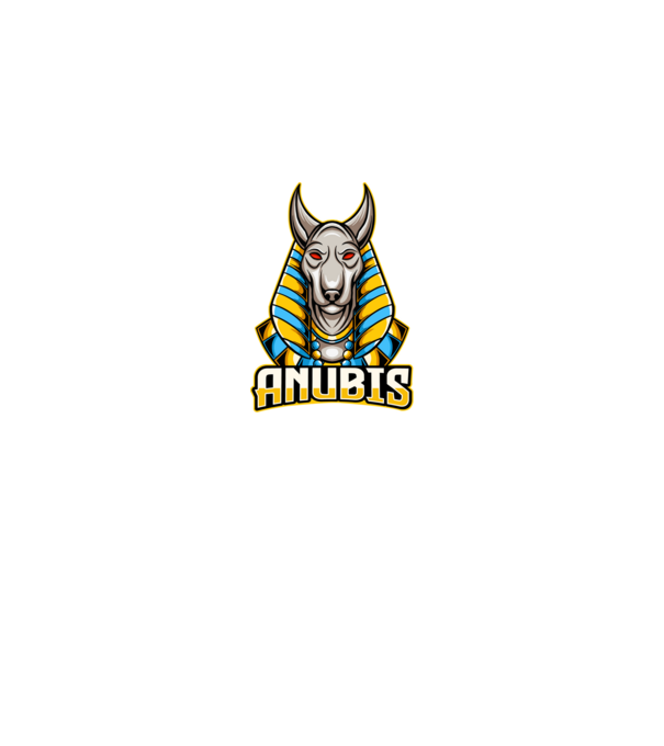 anubis minta királykék pólón