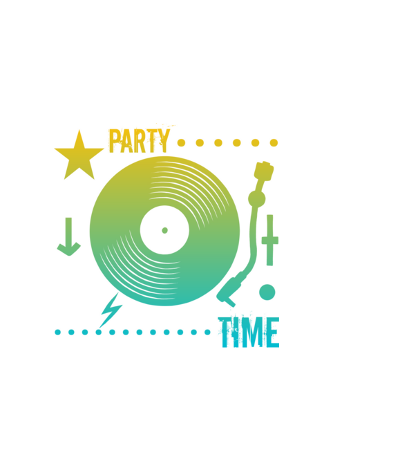 Dj minta fekete pólón