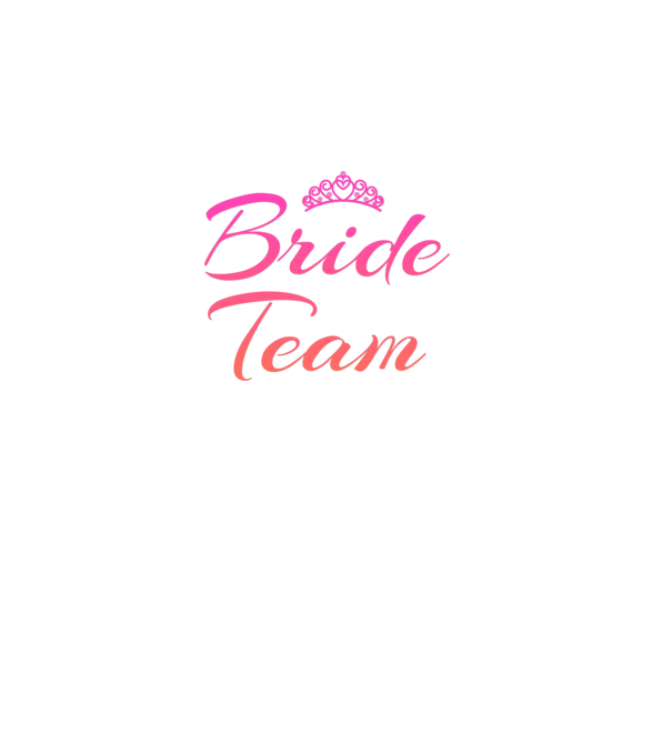 Bride team minta fekete pólón