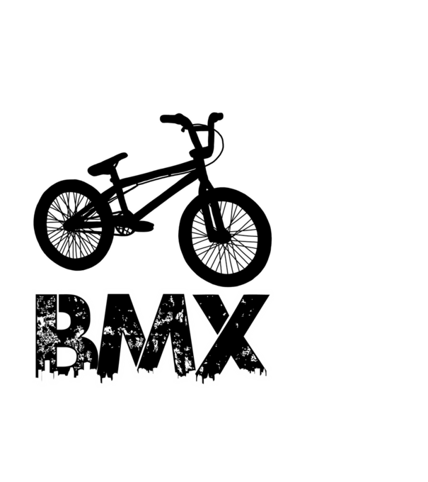 Bmx minta fehér pólón
