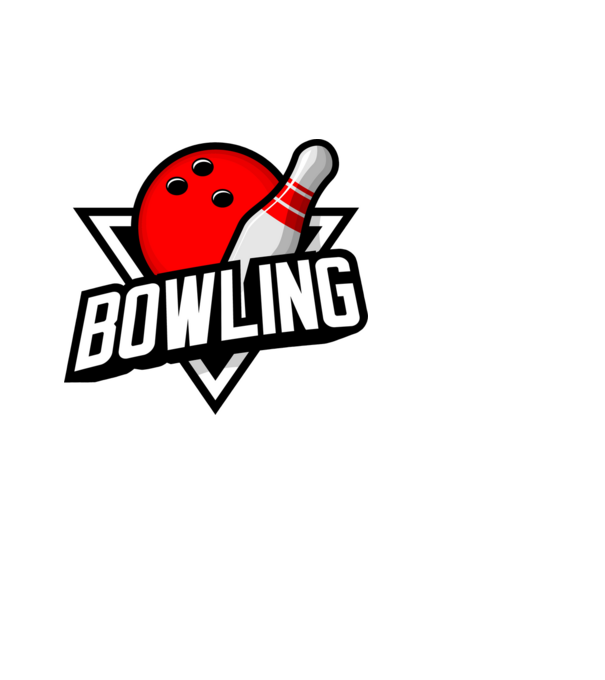 Bowling  minta fehér pólón