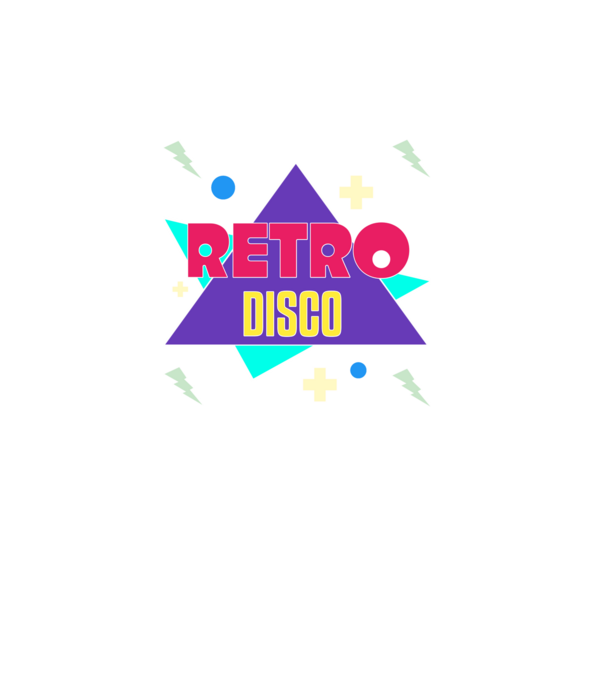retro disco minta türkiz pólón