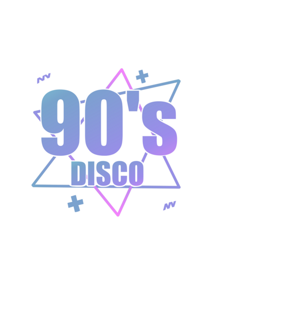 90s disco minta fehér pólón