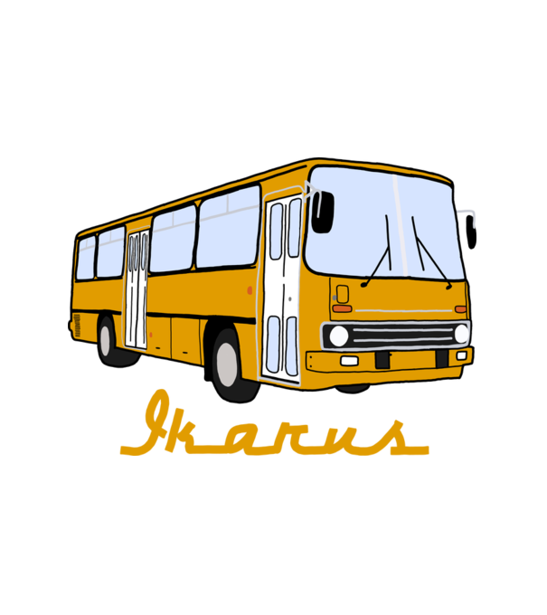 Ikarus  minta fehér pólón