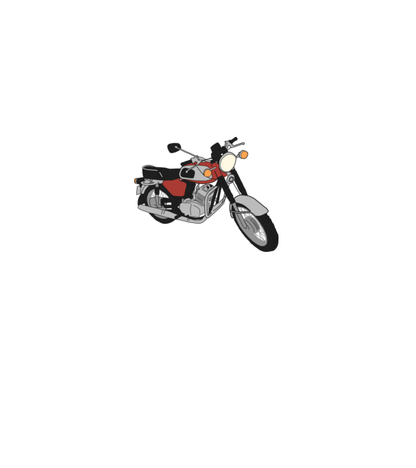 Jawa 350 minta fehér pólón