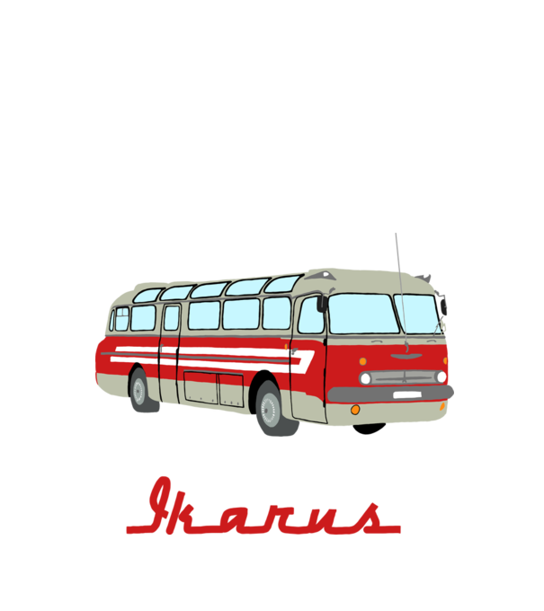 Ikarus 55 minta fehér pólón