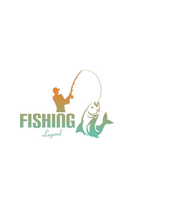 Fishing legend minta fekete pólón