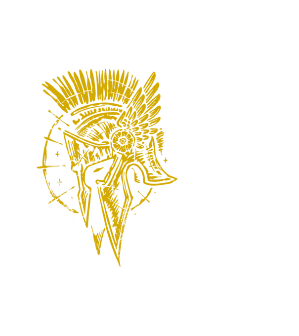 spartan minta fehér pólón