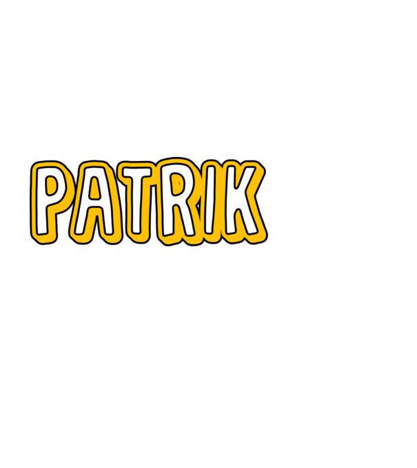 Patrik minta fekete pólón