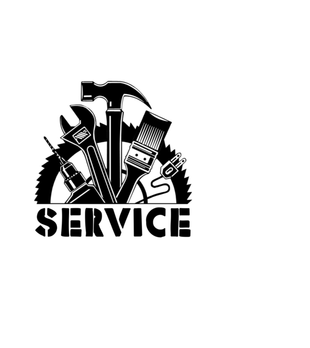 Service minta világoskék pólón