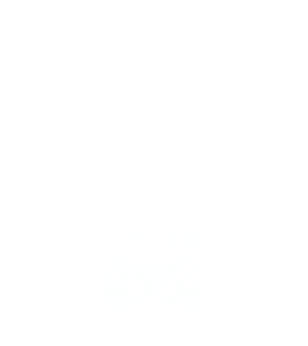 gamer minta fehér pólón