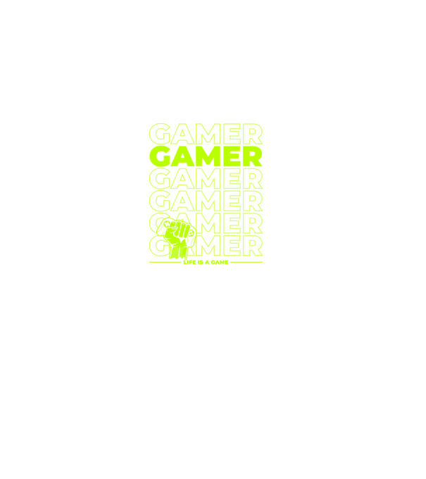 gamer minta fekete pólón