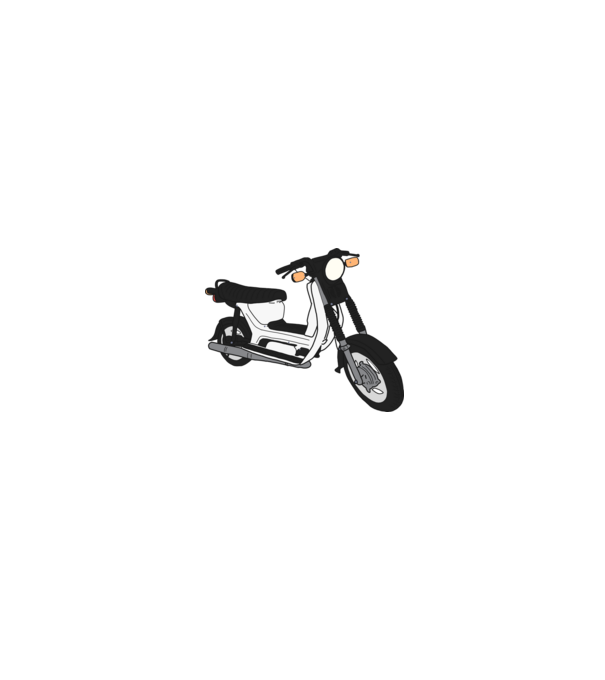 Simson sr50 minta fehér/piros pólón