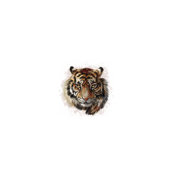 tigris minta fekete pólón