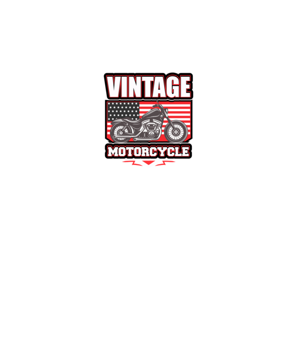 Motorcycle minta fehér pólón