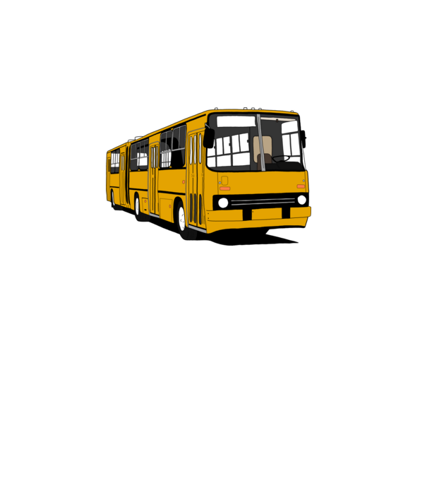 Busz minta szürke pólón