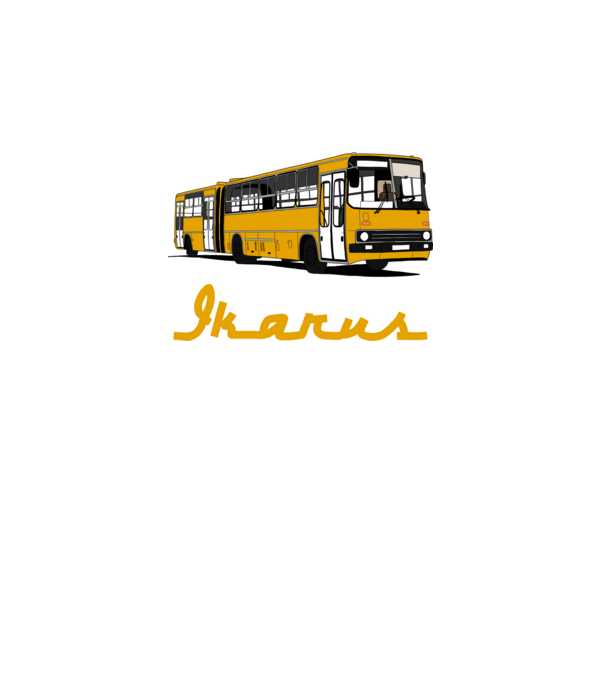 Busz minta világos rózsaszín pólón