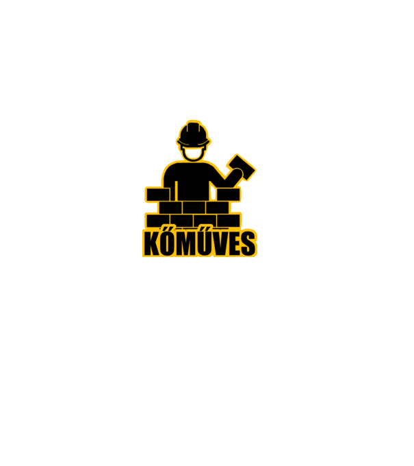 Kőműves minta fekete pólón